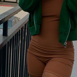 Ribbed Sleeveless Jumpsuit/Romper